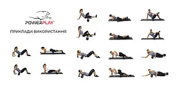 Йога ролер набір 3 в 1 (PP-4022) PowerPlay 45х16,5 см fit0002939 - мініатюра 4