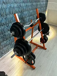 Набір RN Sport штанга 110 кг з гантелями гриф W-подібний + рукавички - мініатюра 9