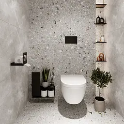 Тримач для туалетного паперу Nice & Cozy Perfo чорний - мініатюра 3