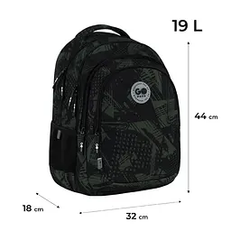 Рюкзак GoPack Teens 162L-3 Чорний (GO26-162L-3) - мініатюра 2