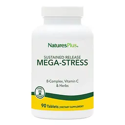 Вітаміни та мінерали Natures Plus Mega-Stress Complex, 90 таблеток