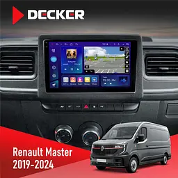 Штатна магнітола Renault Master 2019+ Decker D10-009 4x64, DSP, 4G, 2k Decker (НФ-00008986)