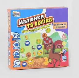 Настільна гра Малюнки та логіка пригоди на фермі (українською), UKB-B0031
