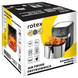 Мультипіч Rotex ROM680-XL MultiFry 6л 1700Вт Чорний/Сріблястий - мініатюра 10