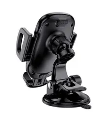 Автомобільний тримач для телефону Borofone BH37 Route push type suction cup car holder чорний - мініатюра 2