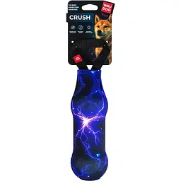 Іграшка для собак Waudog Fun Crush з пластиковою пляшкою та пискавкою Фіолетовий спалах 36.5х8 см - мініатюра 3