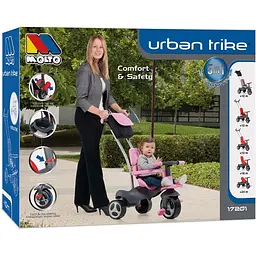 Триколісний велосипед Molto Trike Soft Control рожевий - мініатюра 3
