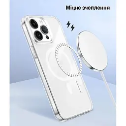 Чохол Vokamo для iPhone 15 Pro захисний з магнітним кільцем прозорий - мініатюра 4