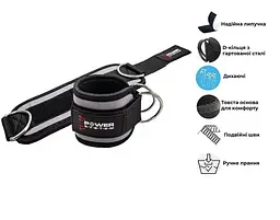 Манжета на щиколотку Power System PS-3460 Ankle Strap Gym Guy Grey (PS_3460_Grey) - мініатюра 3