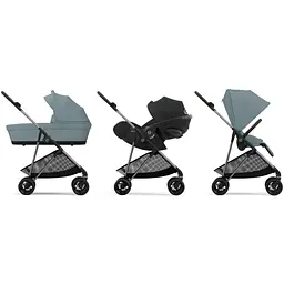 Коляска Cybex Melio Stormy Blue (з бампером) (524000031) - мініатюра 8