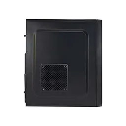Корпус GTL T1651 Black, без БЖ, Mini Tower, Micro ATX / Mini ITX, 2xUSB 2.0, 370x176x410 мм, 0.4 мм, 2.6 кг - мініатюра 2
