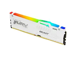 Пам'ять для настільних комп'ютерів Kingston FURY 16 GB DDR5 6000 MHz Beast RGB EXPO White (KF560C30BWEA-16)
