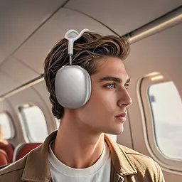 Бездротові навушники Hoco W58 headphones, ANC, BT5.4, 500mAh, 40-50h, Type-C, Smart Case, silver - мініатюра 5