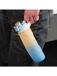 Пляшка KITE для води 760 мл бежево-синя (K26-1200-1) - мініатюра 5