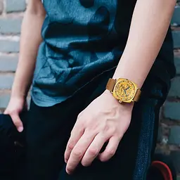Чоловічий наручний годинник 8274 Gold Forsining acs0031400 - мініатюра 3