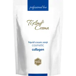 Рідке туалетне крем-мило Ti Amo Crema Professional Line косметичне з колагеном дой-пак 400 мл