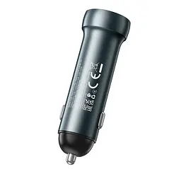 Адаптер автомобільний Hoco Prosperous dual port Car charger Z54A |1USB/1Type-C, PD/QC, 48W/3A| - мініатюра 3