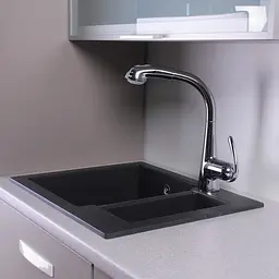 Кухонна мийка Fancy Marble Arizona світло-чорний 105060004 - мініатюра 3