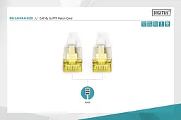 Патч-корд Assmann CAT 6A S-FTP, Cu, LSZH AWG 26/7, 2 м, DK-1644-A-020 Gray - мініатюра 2