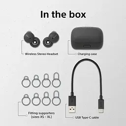 Навушники бездротові Sony Linkbuds WF-L900 (WFL900H.CE7) темно-сірі - мініатюра 4