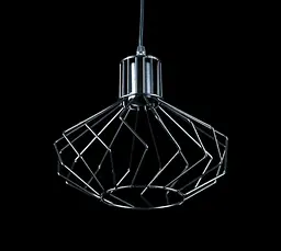 Люстра стельова Splendid Ray L537/1S, E27, регульована, Чорний метал, сучасний стиль, діаметр 25 см, висота 30-110 см - мініатюра 4