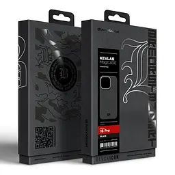 Защитный чехол для Apple iPhone 16 Pro, BlackIcon Kevlar MagCase, кевларовый, черный, панель, накладка с поддержкой MagSafe, противоударный, защита всего корпуса, усиленные углы, совместим с беспроводной зарядкой, ArmorStandart (ARM88534) - мініатюра 10
