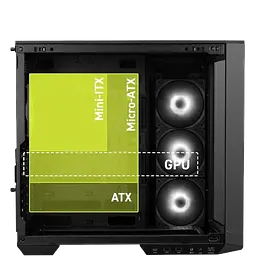 Корпус MSI MAG Pano 100R PZ ARGB Black - мініатюра 3