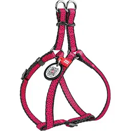 Шлея для собак Waudog Nylon Кавун, анатомічна, з QR паспортом, 28-40х1 см, червона (5258)