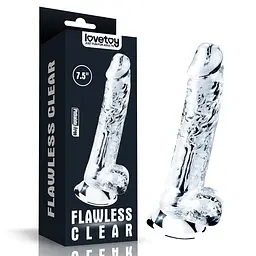 Фалоімітатор - Flawless Clear Dildo 7.5" Clear