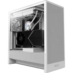 Корпус NZXT H5 Flow White, без БЖ, для E-ATX, ATX, micro ATX, mini ITX, 1 x 3.5″ відсіків, 2 x 2.5″ відсіків, 2хUSB 3.0/1хType-C, 7 слотів розширення (CC-H52FW-01)