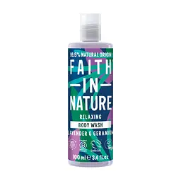 Гель для душу Faith in Nature натуральний з лавандою та геранню 100 мл (708002300479)