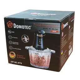 Подрібнювач електричний Domotec MS-7041, 600 Вт, чаша 3 л, кухонний блендер - мініатюра 4