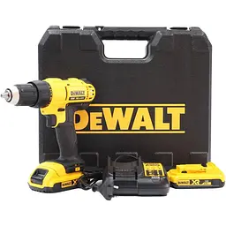 Дриль-шурупокрут DeWalt XR Li-Ion 18В акб 2х2 А/год 42 Нм 450-1800 об/хв патрон 13 мм ЗП кейс 1.28 кг