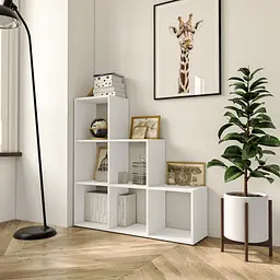 Стелаж для книг Moreli GT-39 Ш1071/В1076/Г280 мм Білий - мініатюра 1