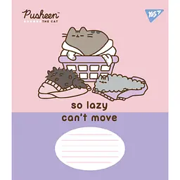 Набір зошитів Yes Pusheen The Cat A5 в клітинку 12 аркушів 25 шт. (767612) - мініатюра 2