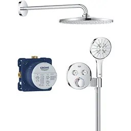 Душова система прихованого монтажу Grohe Grohtherm Smartcontrol з Rainshower Mono 310 34866000, Хром