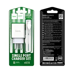 МЗП Hoco C81A Asombroso 2.1A (1USB-A) + кабель USB to Type-C Білий - мініатюра 6