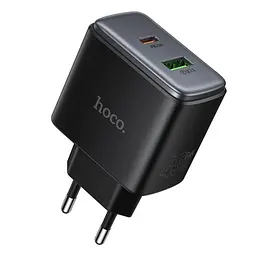 МЗП Hoco C158A Upgrade PD45W(1C1A) charger(EU) Black