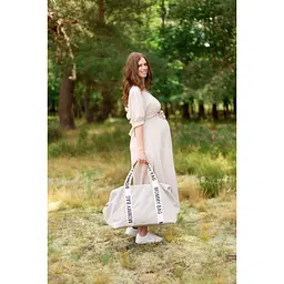 Сумка Childhome Mommy bag Signature - Canvas White, біла (CWMBBSCOW) - мініатюра 30