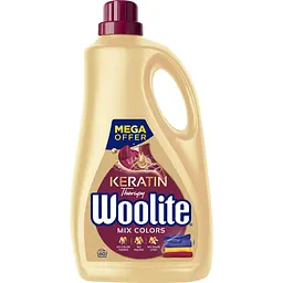 Гель для прання Woolite Для кольорових тканин З кератином 3.6 л (5900627090512)