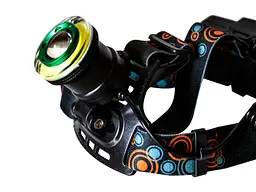 Налобний акумуляторний ліхтар на голову Bailong T6 + COB для риболовлі 2 х 18650 Headlamp-HL2-1006 - мініатюра 3
