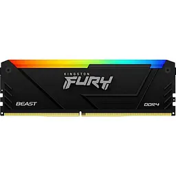 Модуль пам'яті Kingston Fury DDR4 16GB (2x8) 3200Mhz Beast RGB Black (KF432C16BB2AK2/16WP) - мініатюра 2