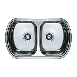 Мийка кухонна HAIBA 80x49 DOUBLE polish (HB0573