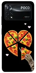 Чохол Demsky Pizza Love Cat для Xiaomi Poco X4 Pro 5G