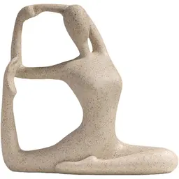 Декоративна статуетка MBM My Home Йога біла (DH-ST-29-1 WHITE)