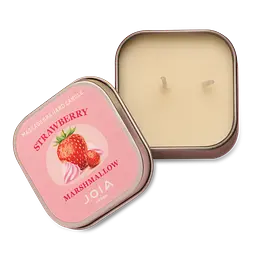 Масажна свічка Massage Spa Hand Candle Strawberry Marshmallow JOIA vegan 65 мл - мініатюра 3