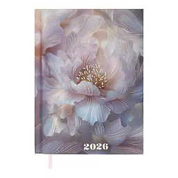 Щоденник датований Buromax Novel 2026 поліграфічний A5 пудровий (BM.2103-57)