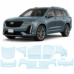 Антигравійна захисна бронеплівка за лекалами для Cadillac XT6 I 2019- повний кузов