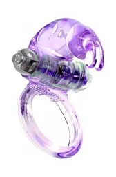 Ерекційне кільце Rabbit Vibro CockRing Purple Boss Series 67-00048 99066