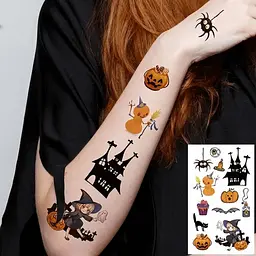 Набір дитячих тимчасових тату "Хелловін" Fresh Tattoo kids-tatto-halloween-set-30 - мініатюра 5